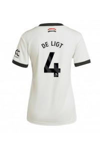 Fotbalové Dres Manchester United Matthijs de Ligt #4 Dámské Třetí Oblečení 2024-25 Krátký Rukáv